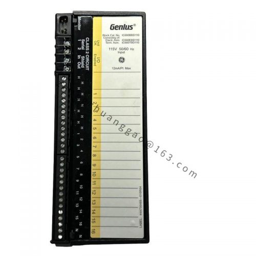 GE IC660BBD110 Digital Input Module, 8 Channels, 24 VDC