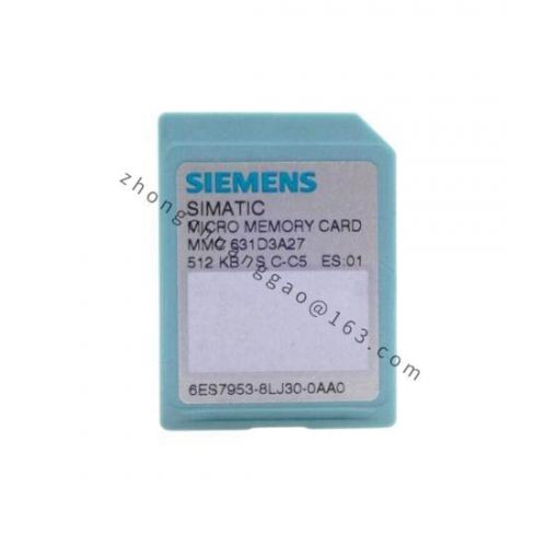 Siemens 6ES7 953-8LJ30-0AA0 Memory Card for Industrial Control Systems